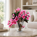 Magnolias roses dans un vase Luna pour décoration intérieure | Solérive