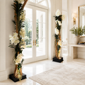 Lampadaire liane avec orchidées Vanda blanches pour décoration intérieure | Solérive